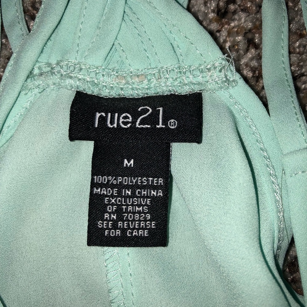 Mint Rue 21 Tank Top - Picture 3 of 3